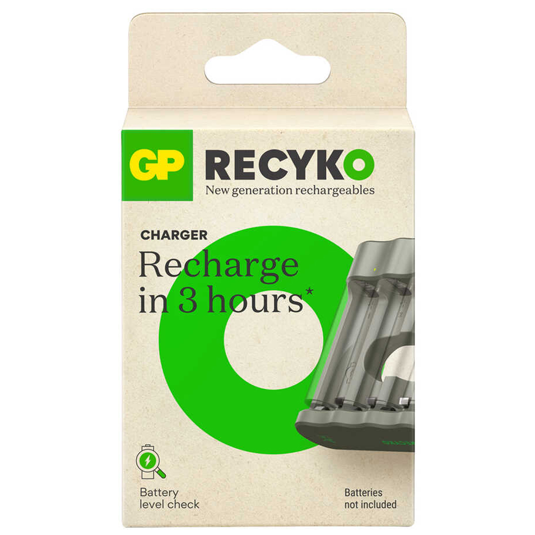 GP RECYKO B441 USB 4LÜ AA - AAA PİL ŞARJ CİHAZI (GPACSB44103 GPB441R21-2GTLB1) PİLSİZ (4767) - Lisinya