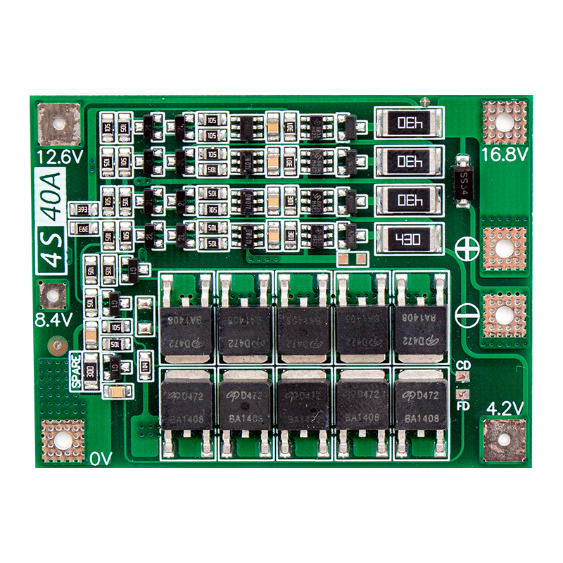 4S 14.8V/16.8V 40A ŞARJ VE DEŞARJ KORUMA KARTI 18650  (14.4V MATKAPLAR İÇİN KULLANILIR) (4767) - Lisinya