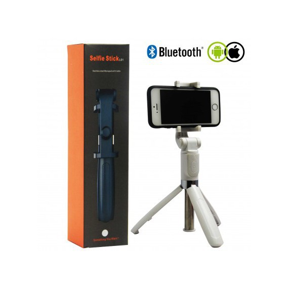 Selfie Stick L01 Bluetooth Kumandalı Selfie Çubuğu Tripod Monopod (4767) - Lisinya