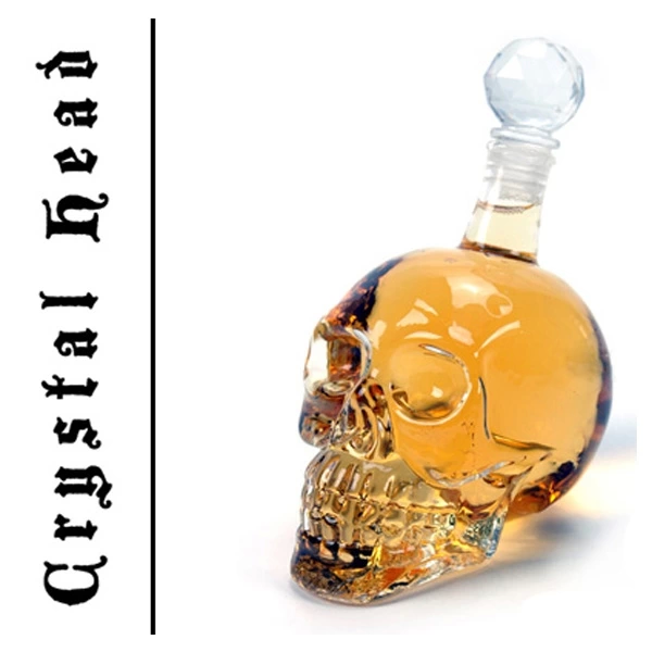 1000 Ml Crystal Head Kuru Kafa İçki Şişesi - Lisinya