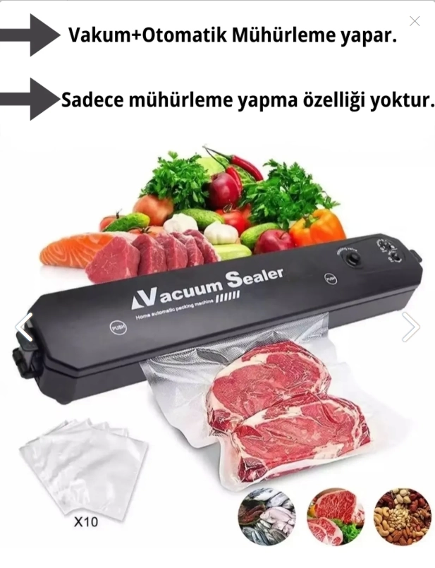 Vacuum Sealer Gıda Vakum Ve Mühürleme Makinesi - Lisinya