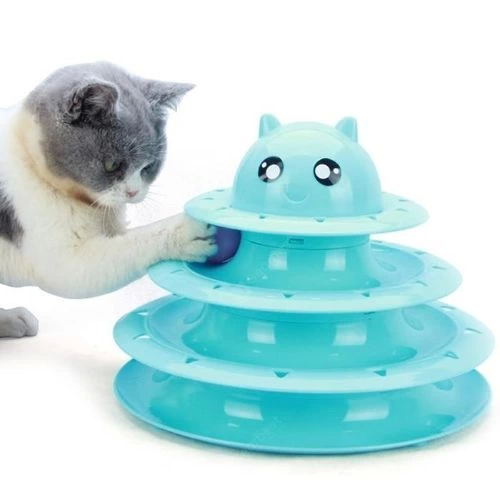 3 Katlı Kedi Oyuncağı Turntable Cat Toy - Lisinya