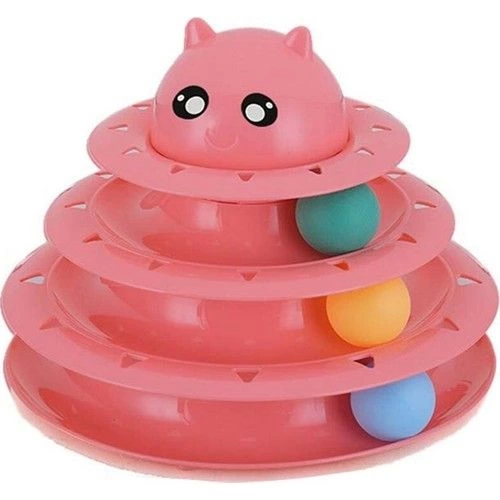 3 Katlı Kedi Oyuncağı Turntable Cat Toy - Lisinya