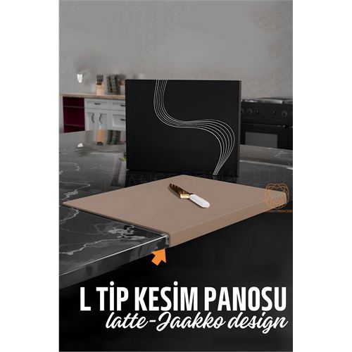 Lisinya Köşeli Kesim Panosu LATTE Kesim Tahtası Jaakko Design - Lisinya