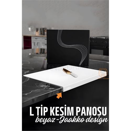 Lisinya Köşeli Kesim Panosu BEYAZ Kesim Tahtası Jaakko Design - Lisinya