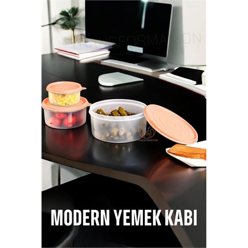 Lisinya Lifewit Yemek Kabı 3 lü Set Modern Bento Sefer Tası Seti ORANGE - Lisinya