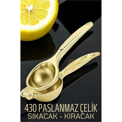 Lisinya GOLD Limon Sıkacağı Paslanmaz Çelik - Lisinya