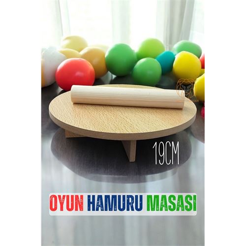 Lisinya Oyun Hamur Masası 19 Cm Çocuk Oyuncak Hamur Açma Masası - Lisinya