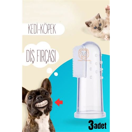 Lisinya Kedik Köpek Diş Fırçası Silikon Kutulu 3 lü SET - Lisinya