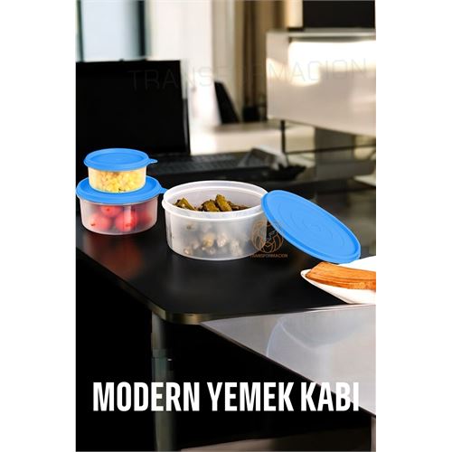 Lisinya Lifewit Yemek Kabı 3 lü Set Modern Bento Sefer Tası Seti LACİVERT - Lisinya