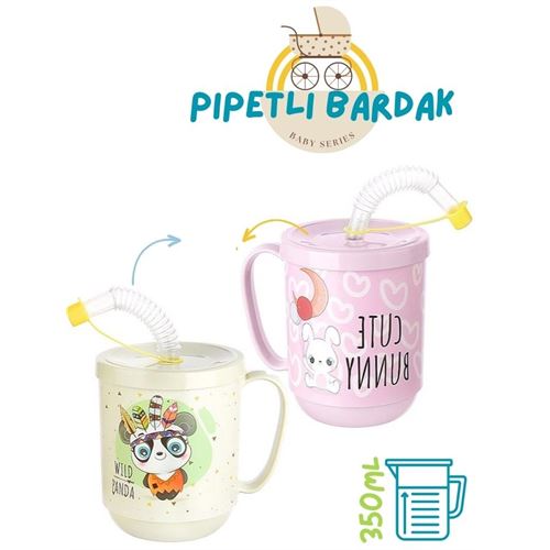 Lisinya 8 ADET Pipetli Bardak  Momma Design 718282 - Lisinya