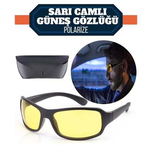 Lisinya Polarize UV400 Sarı Camlı Güneş Gözlüğü 714857 - Lisinya