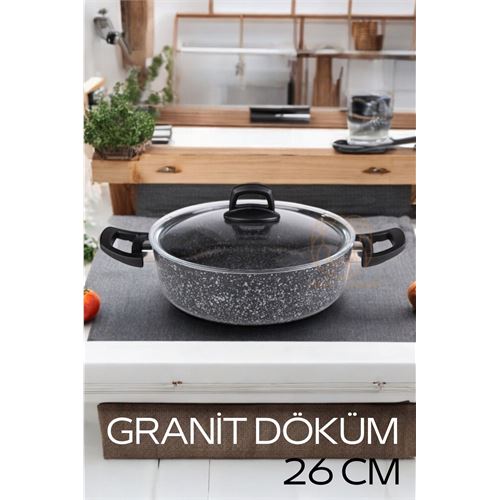 Lisinya Eco Granit Döküm Basık Tencere 26 cm Dies Design - Lisinya