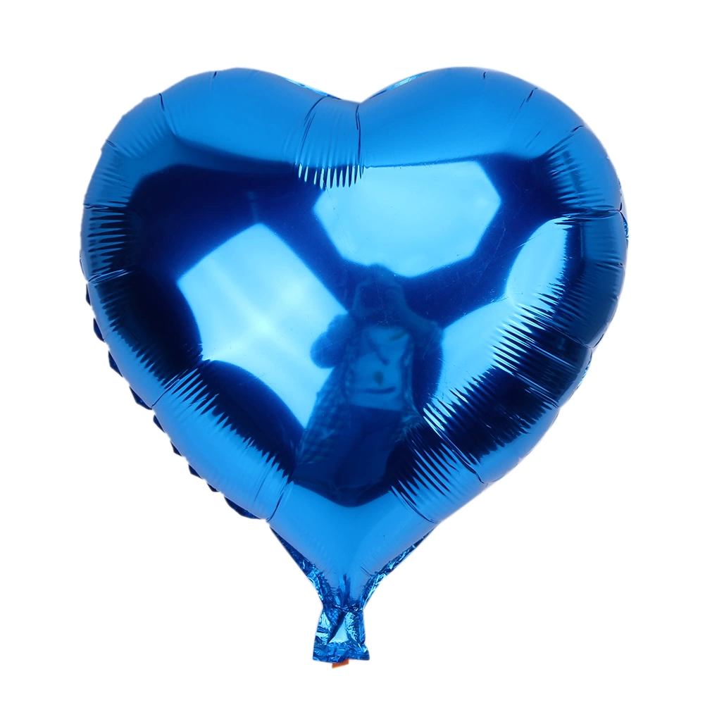 Kalp Balon Folyo Mavi 45 Cm 18 İnç - Lisinya