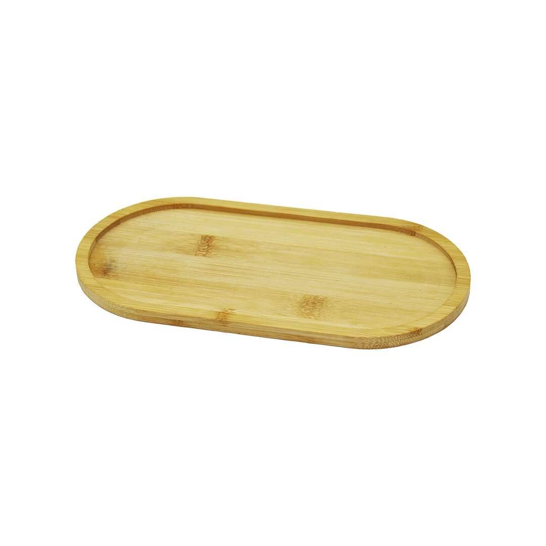 OVAL AHŞAP BAMBU YAĞDANLIK ALTLIK 12X23CM (4767) - Lisinya