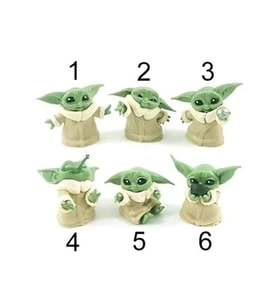 Mini Baby Yoda Figür 6 Adet - Lisinya