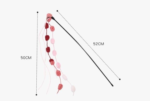 50 Cm Çıngıraklı Kedi Oyun Oltası