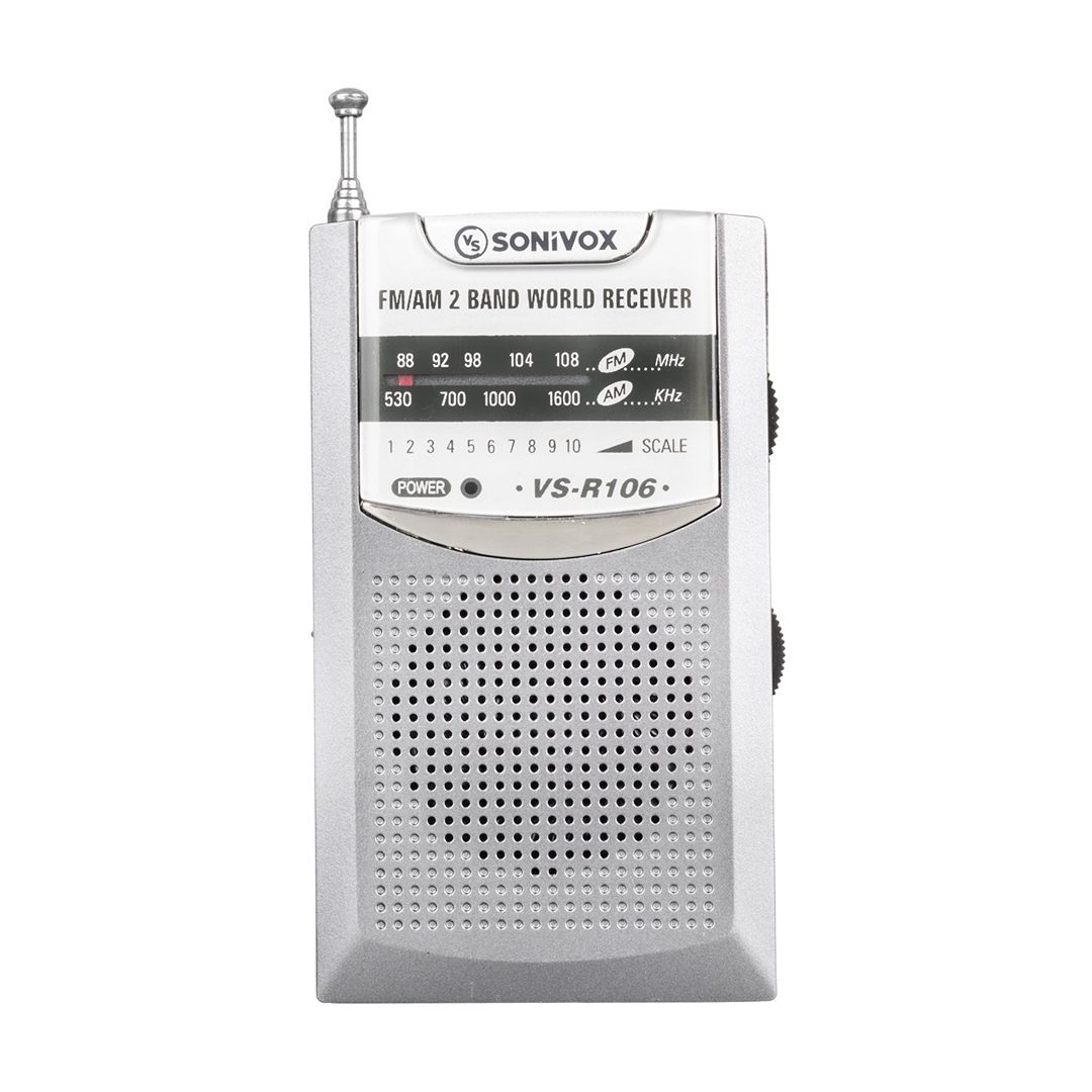 Gri Renk Cep Tipi Analog Fm Radyo Vs-r106 (4172)