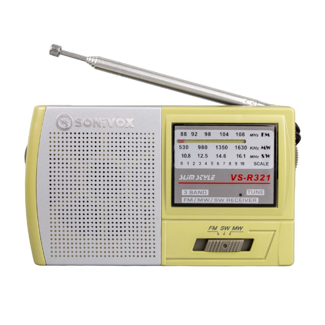 Krem Renk Cep Tipi Analog Fm Radyo Vs-r321 (4172)