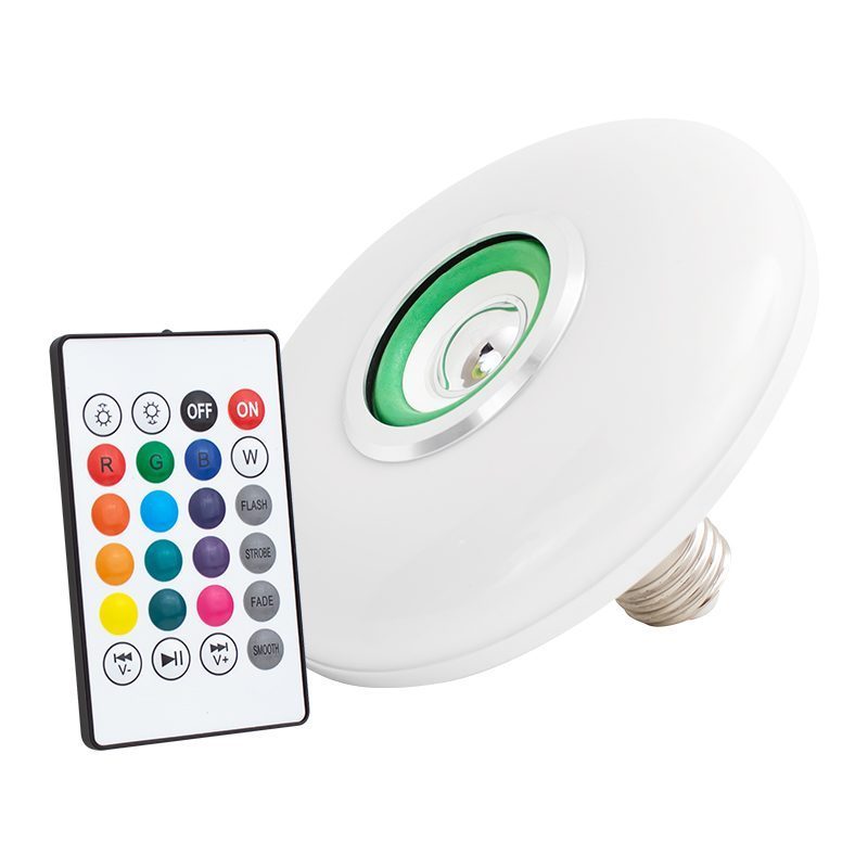 Bluetooth Hoparlörlü Kumandalı 15 Watt Rgb Akıllı Led Ampul (4172)