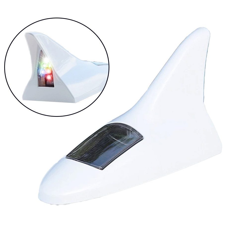 Solar Led Işıklı Shark Oto Anten Lambası (4172)