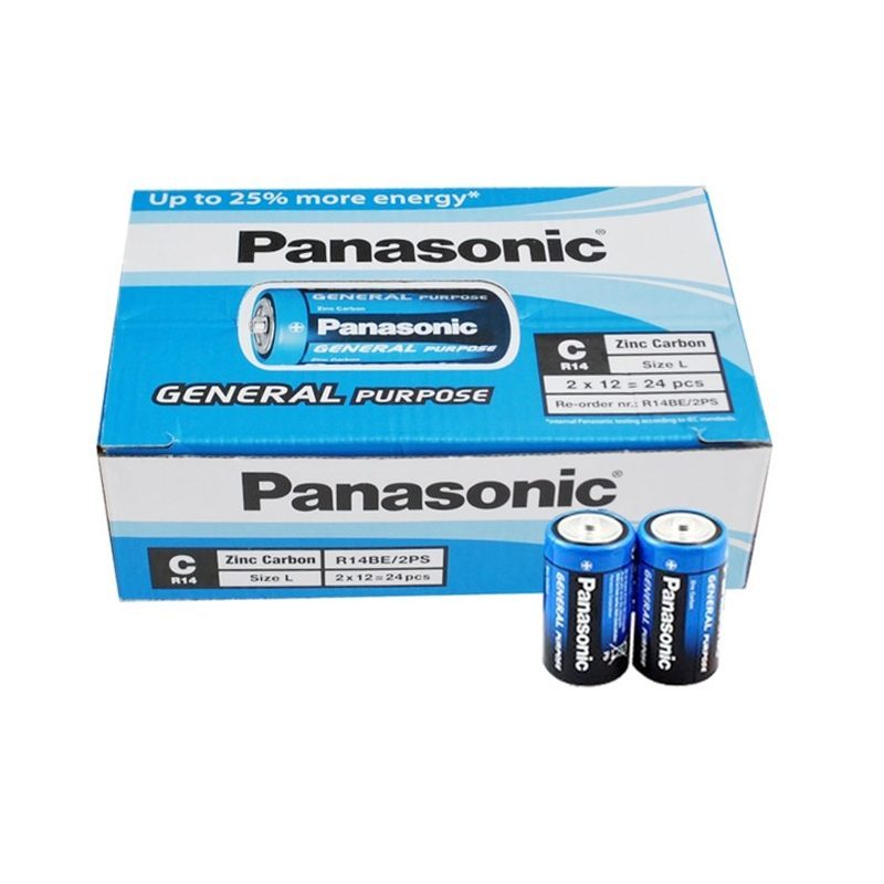 Panasonıc R14be/2ps Manganez  Orta C Boy 24 Lü Pil Paket Fiyatı (4172)