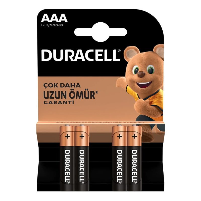 Duracell Lr03/mn2400 Aaa İnce Pil (4lü) Paket Fiyat (4172)