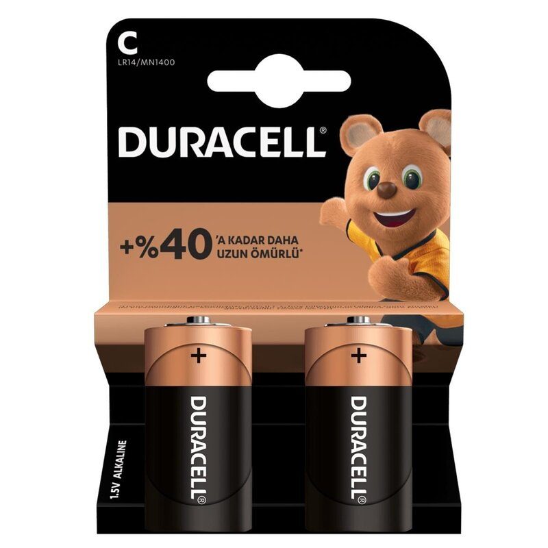 Duracell Lr14/mn1400 C Orta Boy Pil 2li Paket (4172)