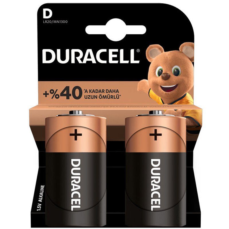 Duracell Lr20/mn1300 D Büyük Boy Pil 2li Paket (4172)