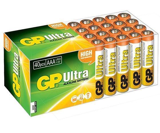 Gp 24au R03 Ultra Alkalin Aaa İnce Kalem 40 Lı Paket Fiyat (4172)