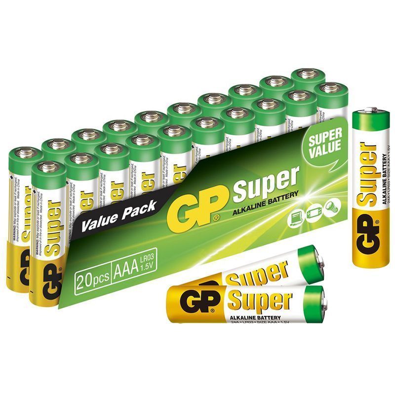 Gp 24a-2vs20 Aaa/lr03 Super Alkalin Aaa İnce Kalem 20li Paket (4172)