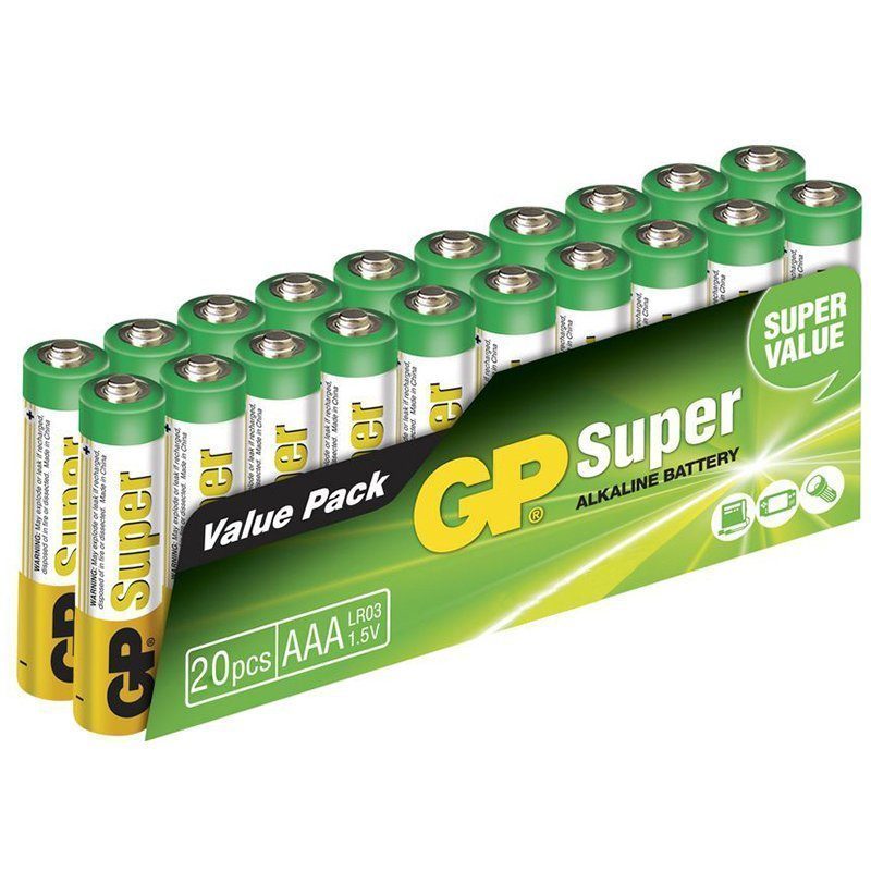 Gp 24a-2vs20 Aaa/lr03 Super Alkalin Aaa İnce Kalem 20li Paket (4172)