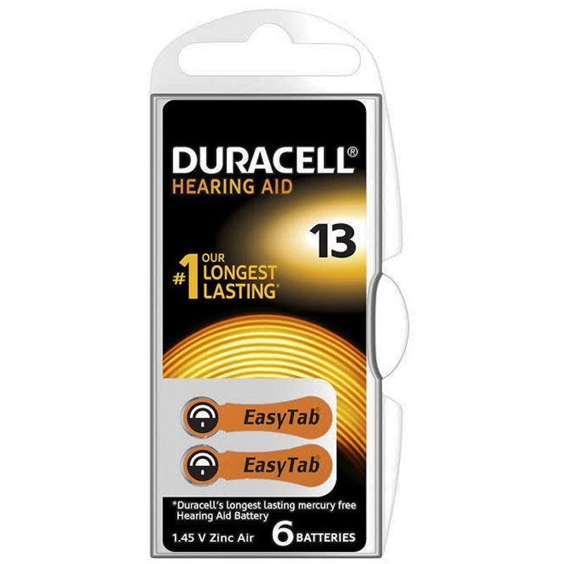 Duracell 13 No Kulaklık Pili 6lı Paket (4172)