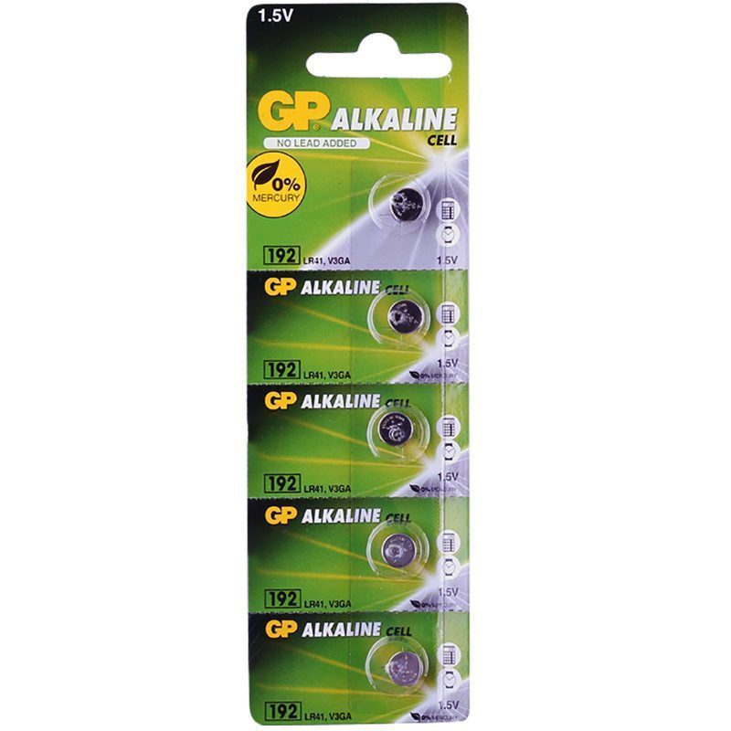 Gp 192 1.5 Volt Lr 41 Alkalin Düğme Pil 5li Paket Fiyat (4172)