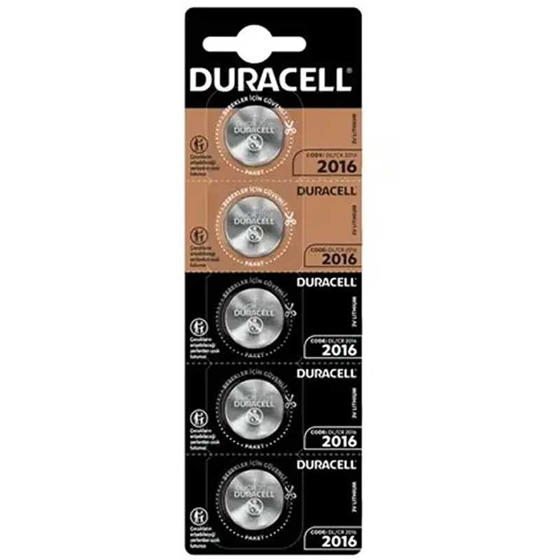 Duracell Cr2016 Lityum Pil 5li Paket Fiyat (4172)