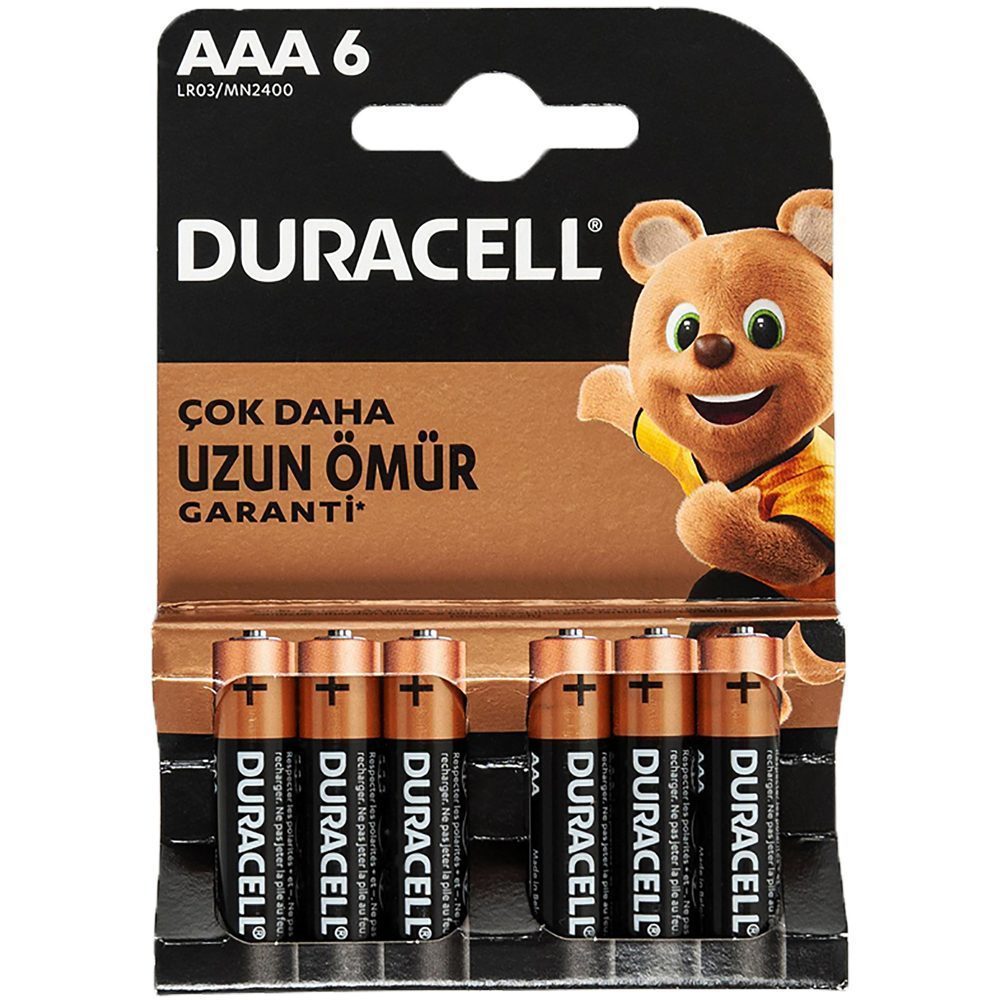 Duracell Aaa İnce Pil (6lı) Paket Fiyat (4172)