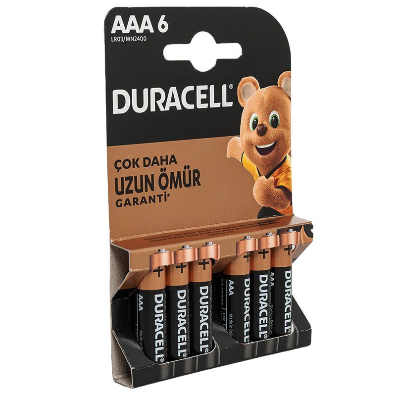 Duracell Aaa İnce Pil (6lı) Paket Fiyat (4172)