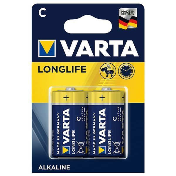 Varta Longlıfe Power Alkalin Orta Boy C Pil 2li Paket Fiyat (4172)