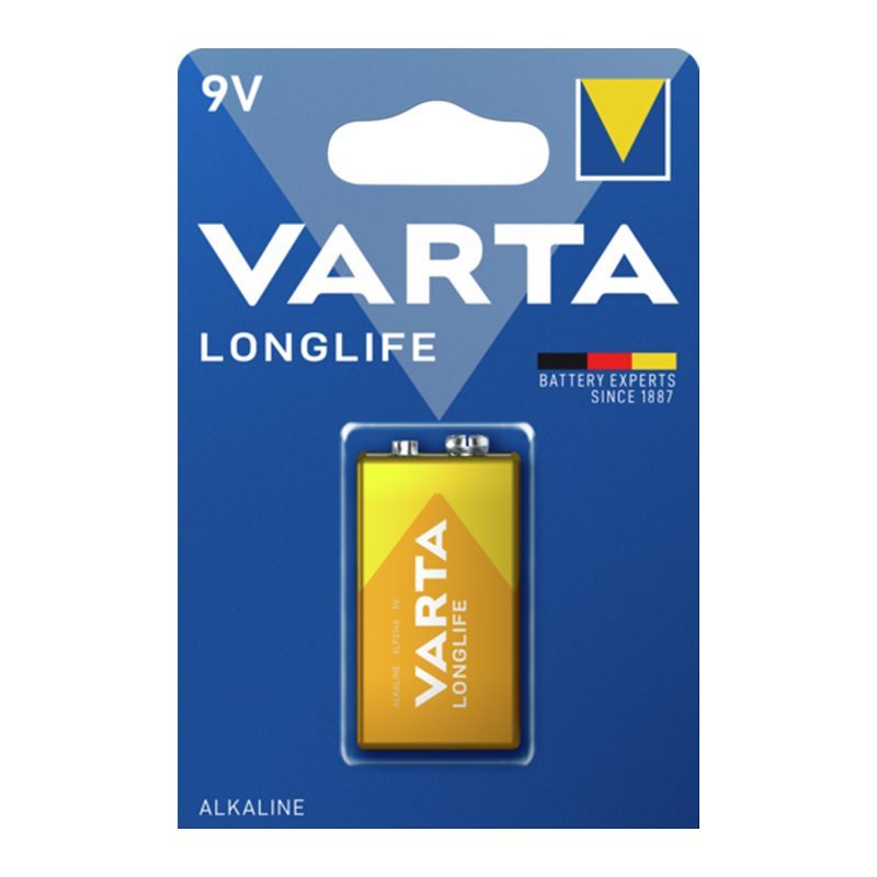 Varta Longlıfe Power Alkalin 9 Volt Pil Tekli Paket Fiyat (4172)