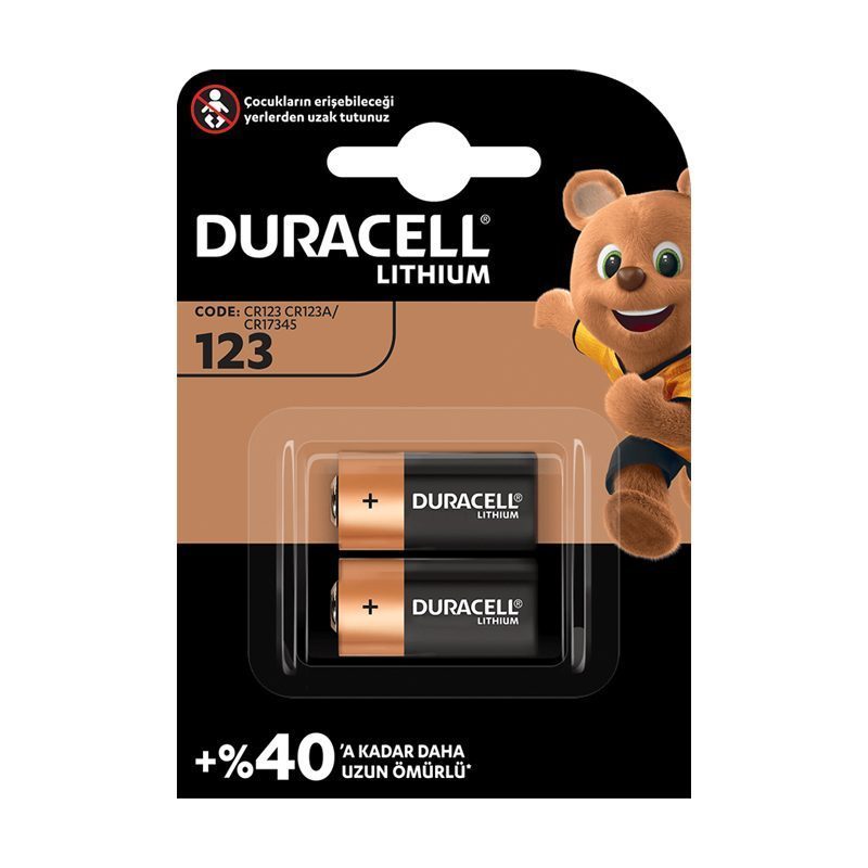 Duracell Cr123a 3v Lityum Pil 2li Paket Fiyat (4172)