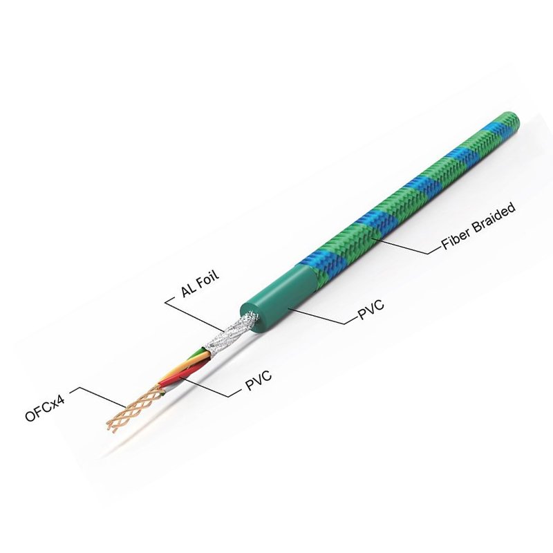 Forx X-1122g 2 Rca + 2 Rca Bakır 5 Metre Kablo (4172)