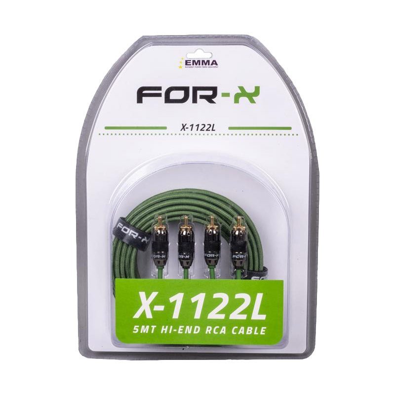 Forx X-1122l 2 Rca + 2 Rca Bakır 5 Metre Kablo (4172)