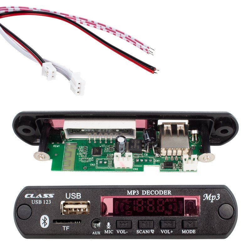 Class Usb-123 12 Volt Sd+af+vr Oto Teyp Mikrofonlu Usb/sd Çevirici Dijital Player Usb Board (4172)