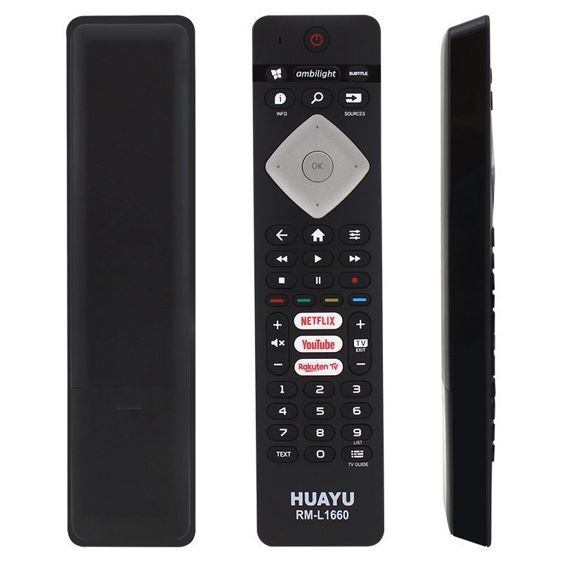 Huayu Kl Phılıps Rm-l1660 H0357c Netflıx-rakuten Tv Tuşlu Ses Komutlu Mikrofonlu Blisterli Tv Kumanda (4172)