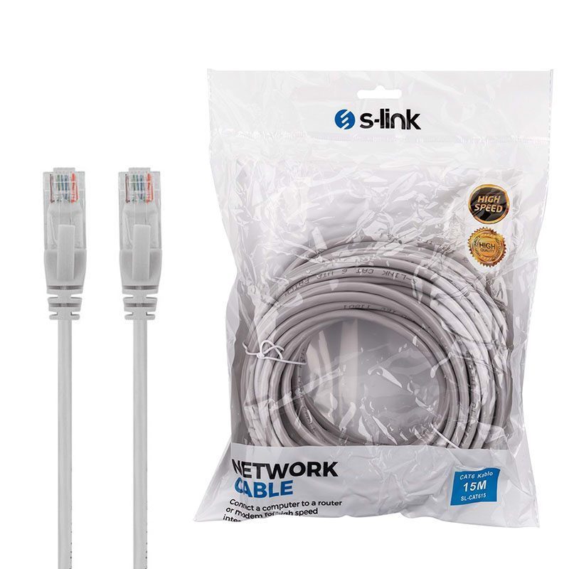 S-lınk Sl-cat615 15 Metre 24awg Cat6 Kablo (4172)