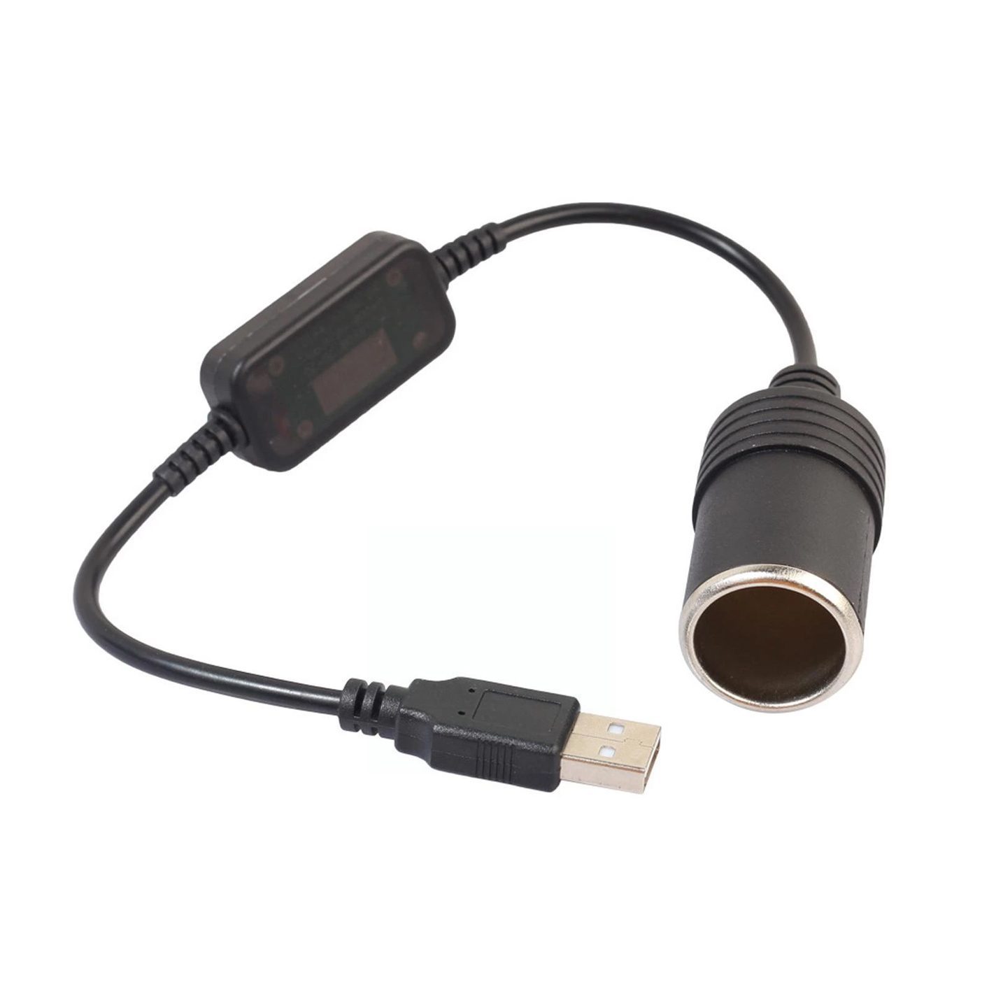 Usb 2.0 5 Volt - 2 Amper To 12 Volt - 0.8 Amper Çakmak Fişi Dişi Çevirici (4172)