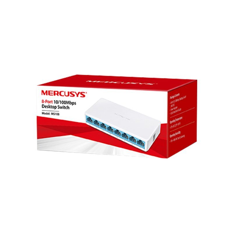 Tp-lınk Mercusys Ms108 10/100 Mbps 8 Port Ethernet Swıtch (4172)