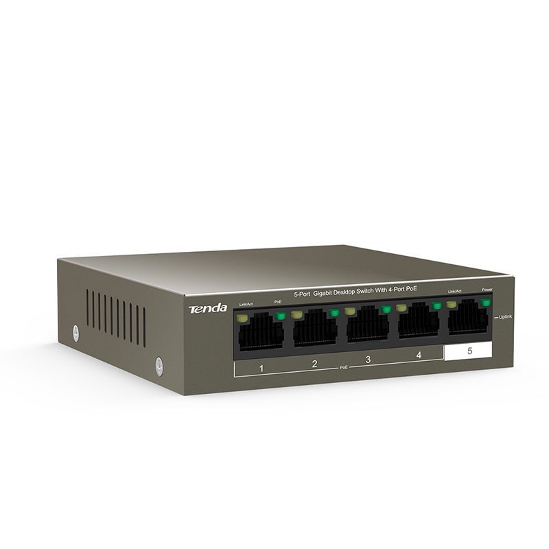 Tenda Teg1105p 63w 5 Port Gıgabıt Ethernet Swıtch (4 Port Poe) (4172)