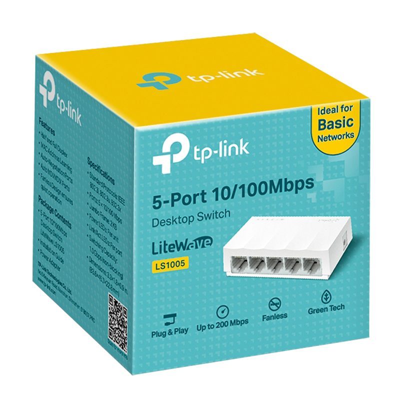 Tp-lınk Ls1005 5 Port 10/100 Mbps Ethernet Swıtch (4172)