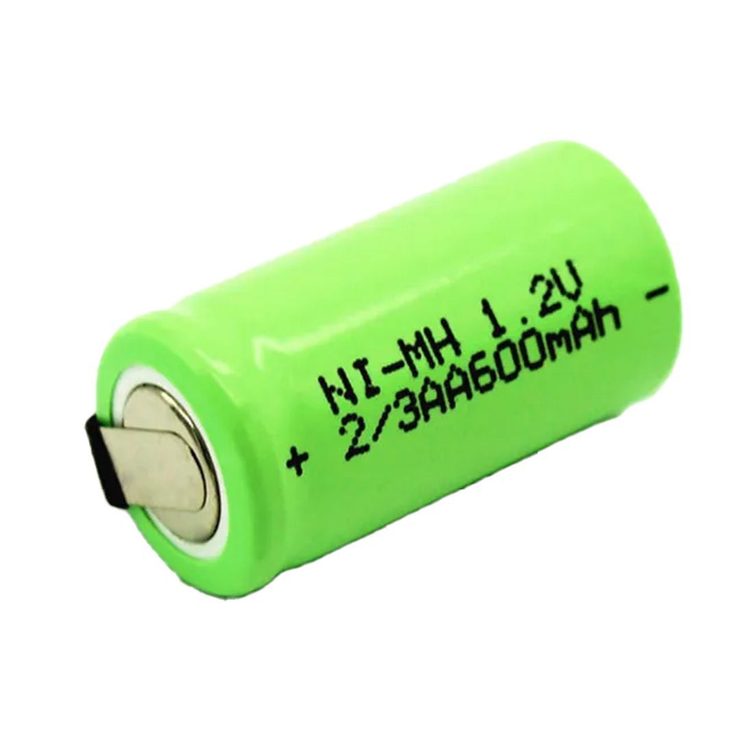 1.2 Volt 600 Mah Nı-mh 2/3aa Şarj Edilebilir Puntalı Lityum Pil (4172)